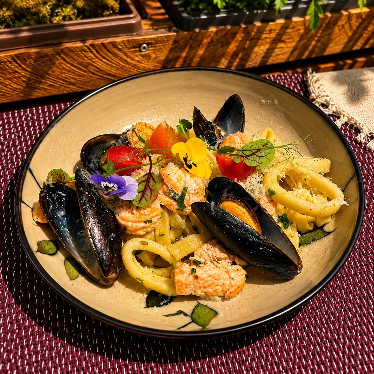 Pasta Fettuccine Di Mare