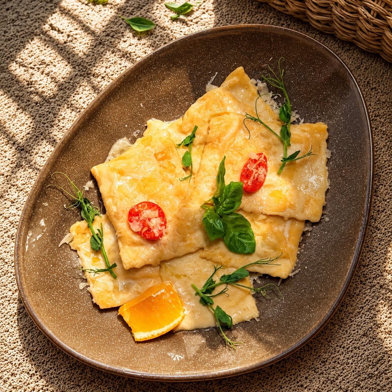 Ravioli with selmon