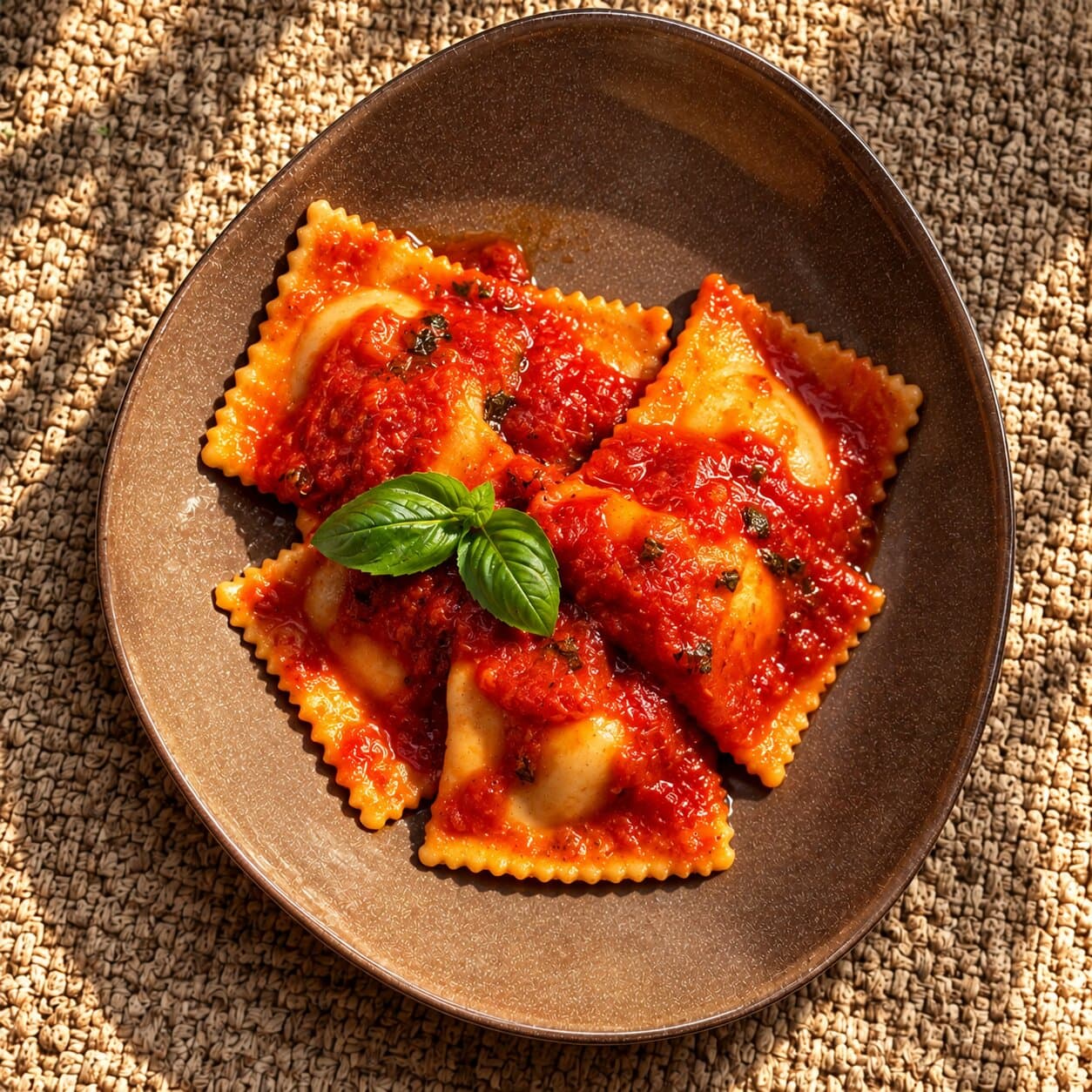 Ravioli with veal