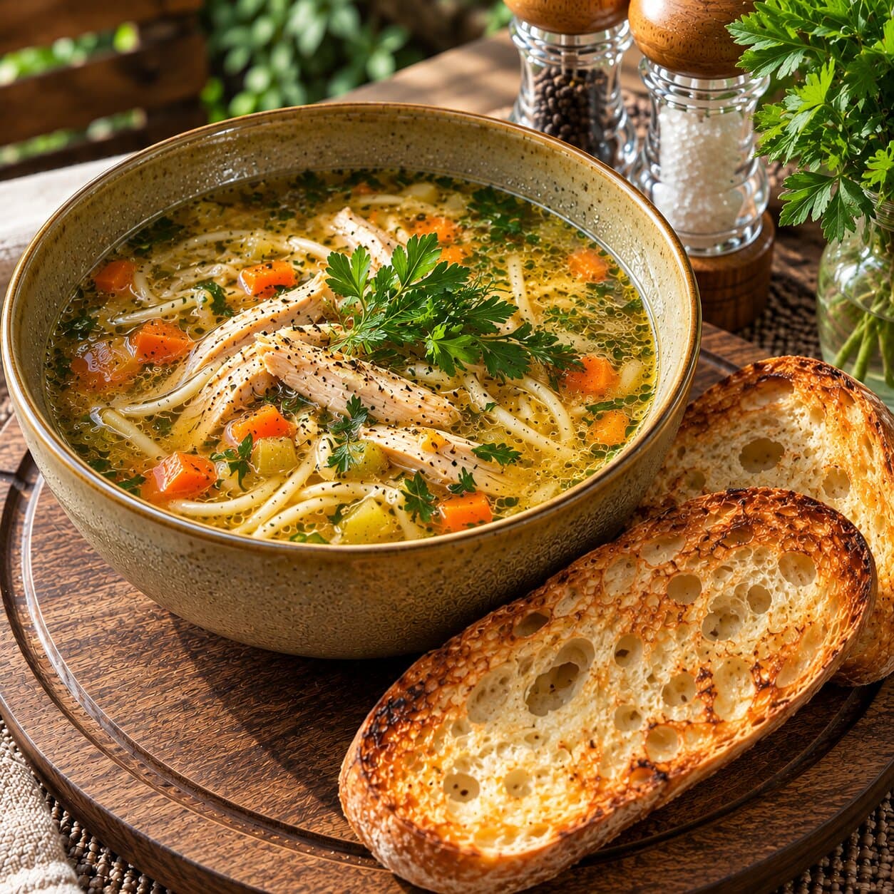 Итальянский куриный суп с лапшой NEW!