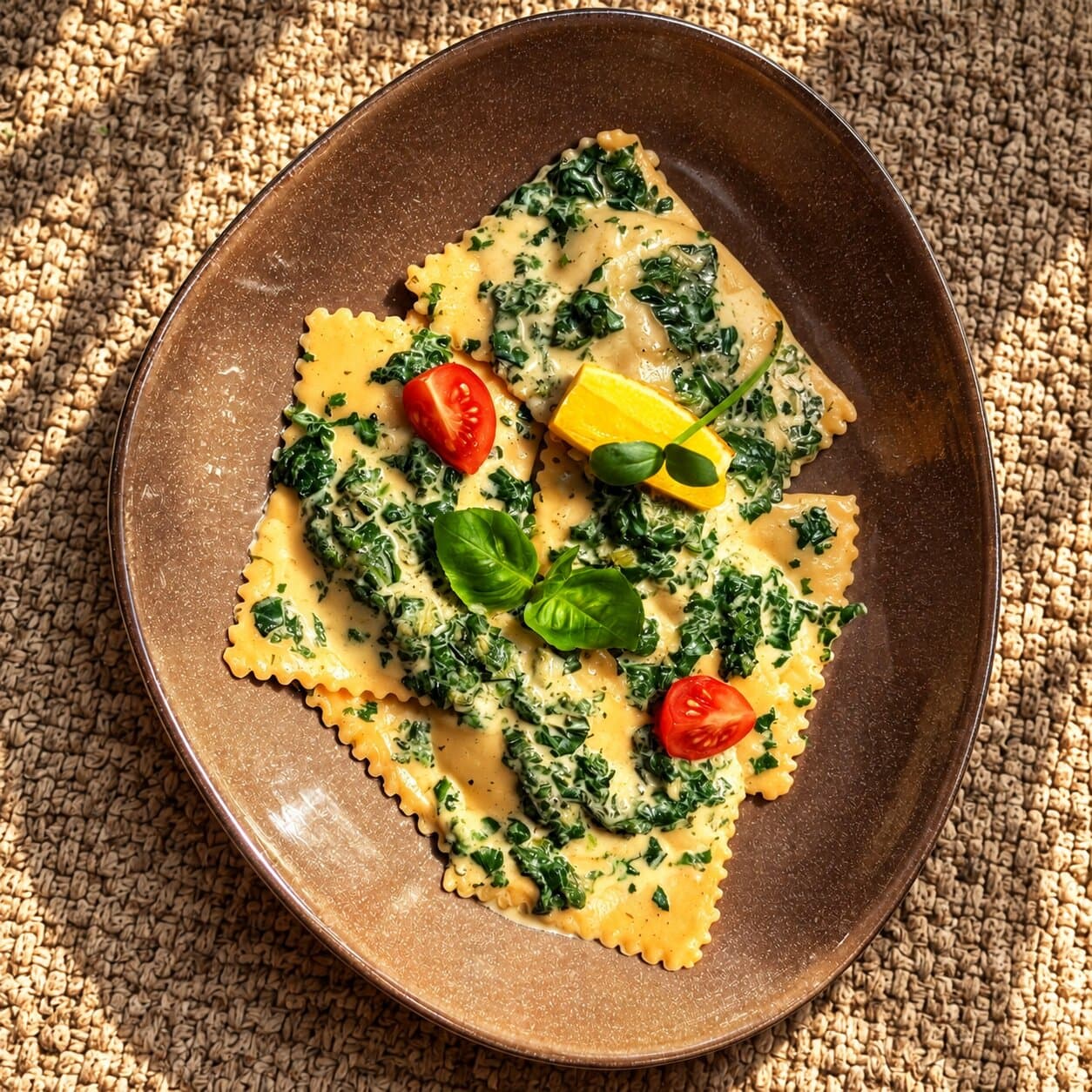 Ravioli with Ricotta and Spinach
